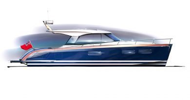 La marque britannique de voile Rustler va lancer son premier yacht à moteur La marque britannique de voile Rustler va lancer son premier yacht à moteur