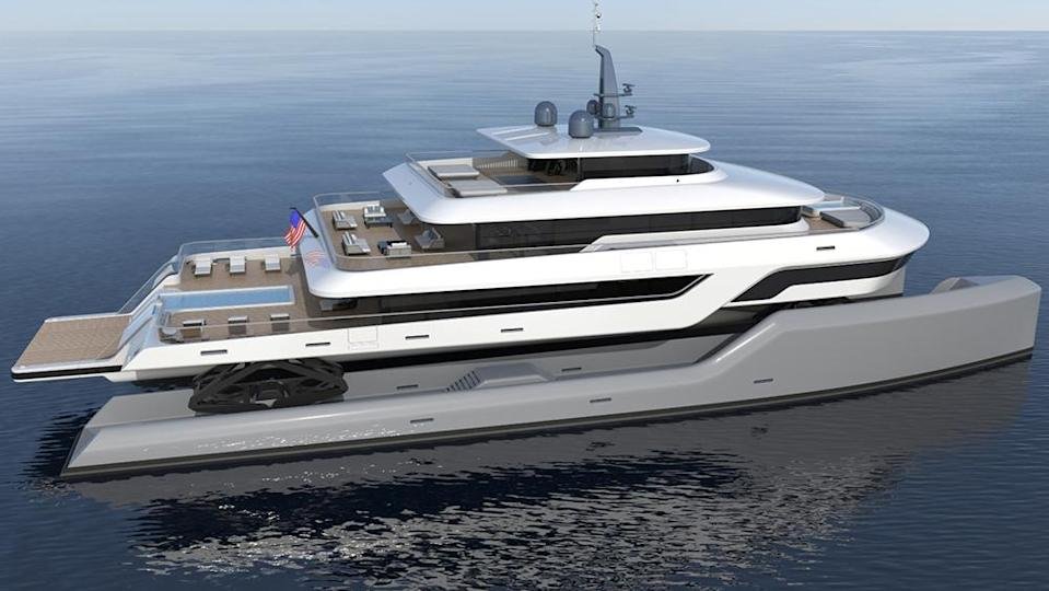 Sailing-Stream.fr ⚓ Ce concept de yacht catamaran de 165 pieds a été conçu pour prévenir le mal de mer ⚓ Catamarans