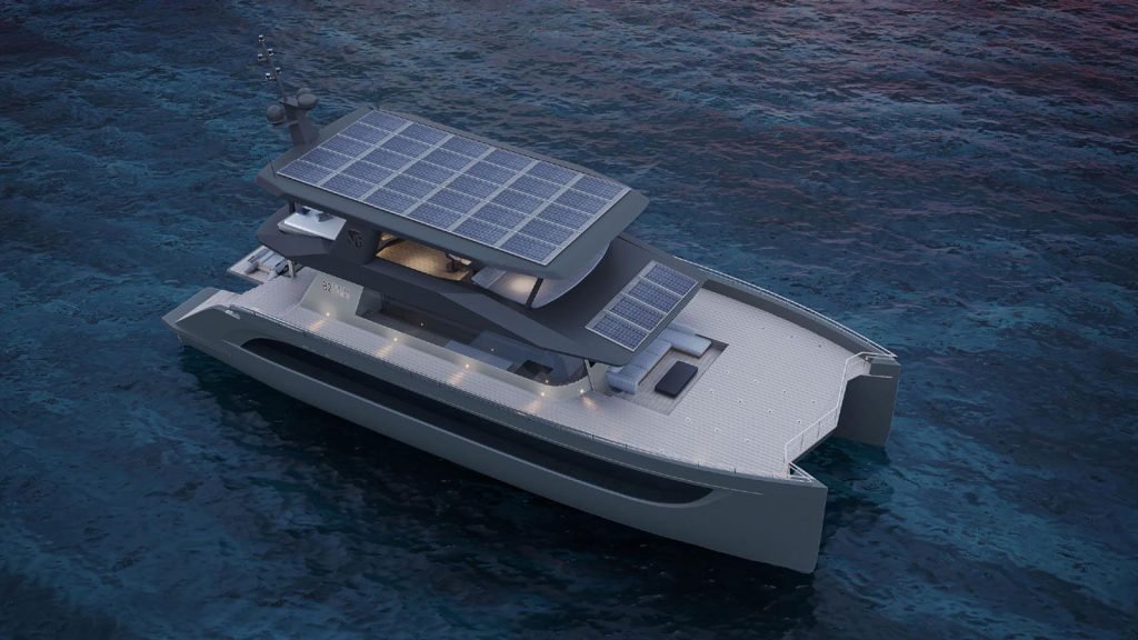 Sailing-Stream.fr ⚓ Silent Yachts présente un nouveau modèle de catamaran hybride, le Silent VisionF 82 ⚓ Catamarans